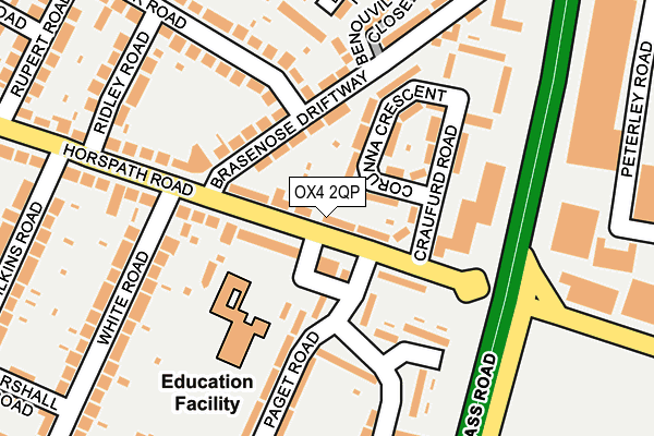 OX4 2QP map - OS OpenMap – Local (Ordnance Survey)