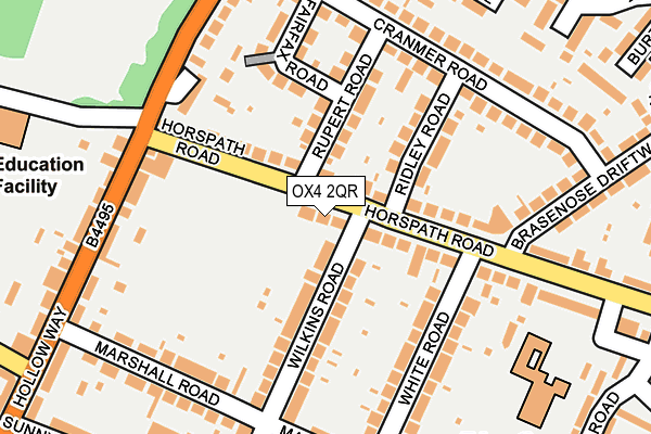 OX4 2QR map - OS OpenMap – Local (Ordnance Survey)