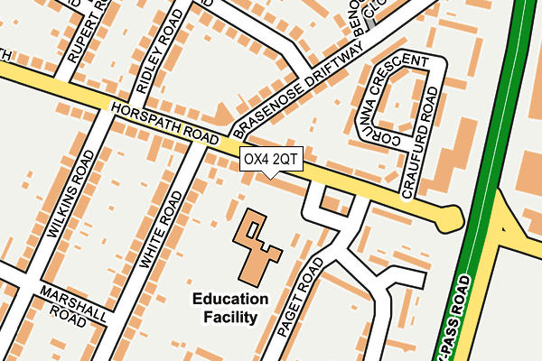 OX4 2QT map - OS OpenMap – Local (Ordnance Survey)