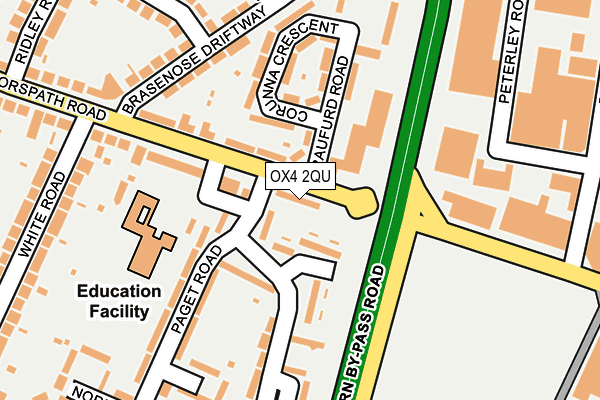 OX4 2QU map - OS OpenMap – Local (Ordnance Survey)