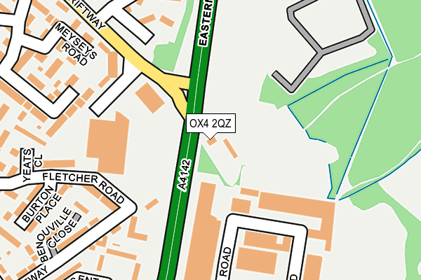 OX4 2QZ map - OS OpenMap – Local (Ordnance Survey)