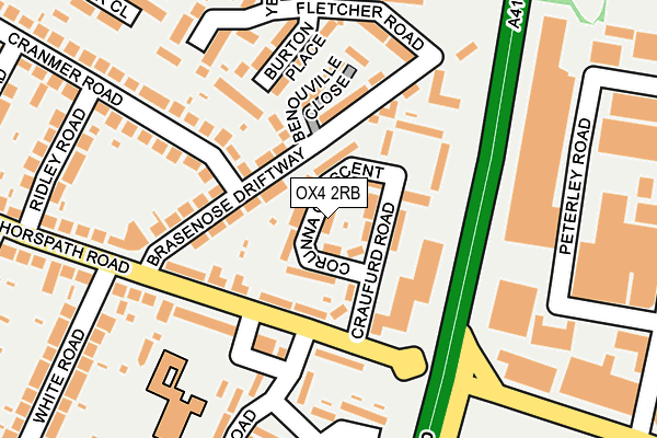 OX4 2RB map - OS OpenMap – Local (Ordnance Survey)