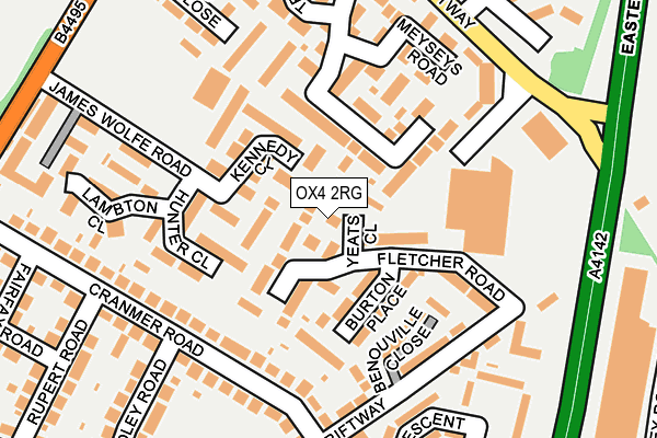 OX4 2RG map - OS OpenMap – Local (Ordnance Survey)