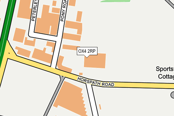OX4 2RP map - OS OpenMap – Local (Ordnance Survey)