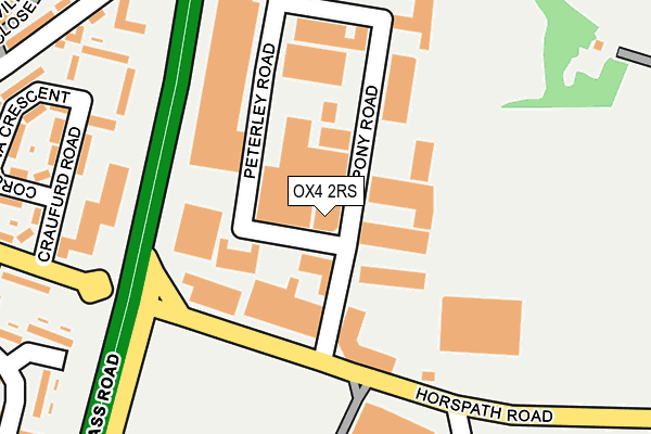 OX4 2RS map - OS OpenMap – Local (Ordnance Survey)