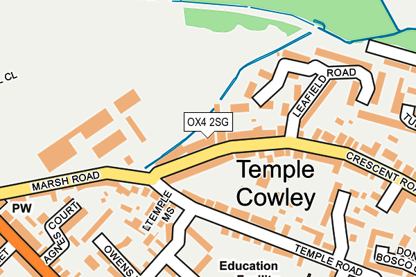 OX4 2SG map - OS OpenMap – Local (Ordnance Survey)