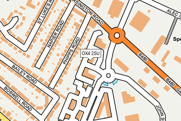 OX4 2SU map - OS OpenMap – Local (Ordnance Survey)