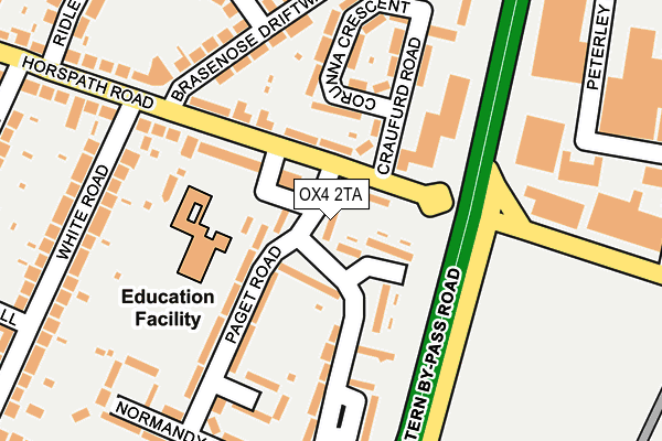 OX4 2TA map - OS OpenMap – Local (Ordnance Survey)
