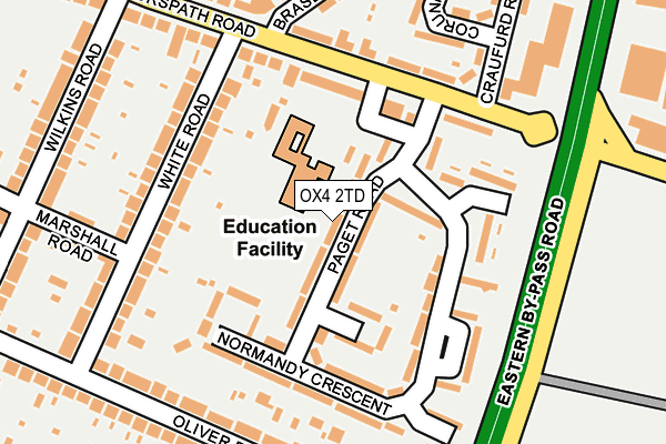 OX4 2TD map - OS OpenMap – Local (Ordnance Survey)