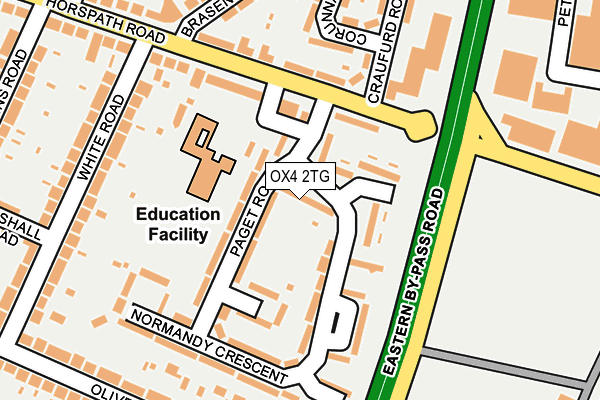OX4 2TG map - OS OpenMap – Local (Ordnance Survey)