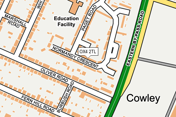 OX4 2TL map - OS OpenMap – Local (Ordnance Survey)