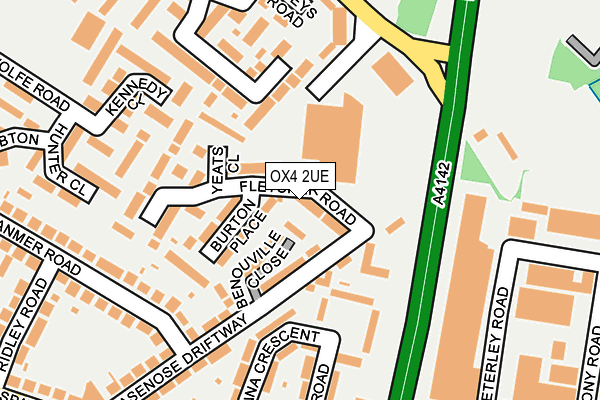 OX4 2UE map - OS OpenMap – Local (Ordnance Survey)