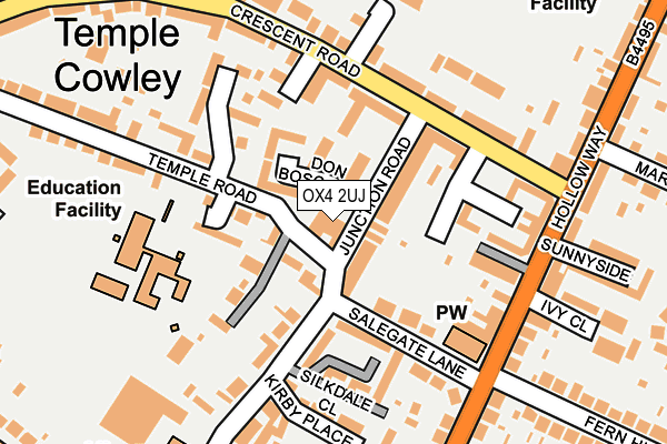 OX4 2UJ map - OS OpenMap – Local (Ordnance Survey)