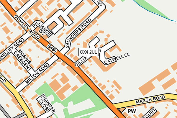 OX4 2UL map - OS OpenMap – Local (Ordnance Survey)