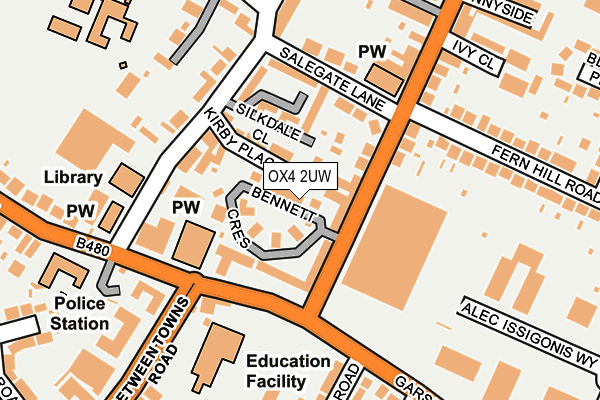 OX4 2UW map - OS OpenMap – Local (Ordnance Survey)