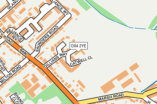 OX4 2YE map - OS OpenMap – Local (Ordnance Survey)