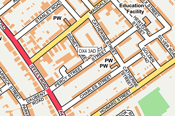 OX4 3AD map - OS OpenMap – Local (Ordnance Survey)