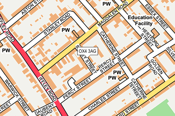 OX4 3AG map - OS OpenMap – Local (Ordnance Survey)