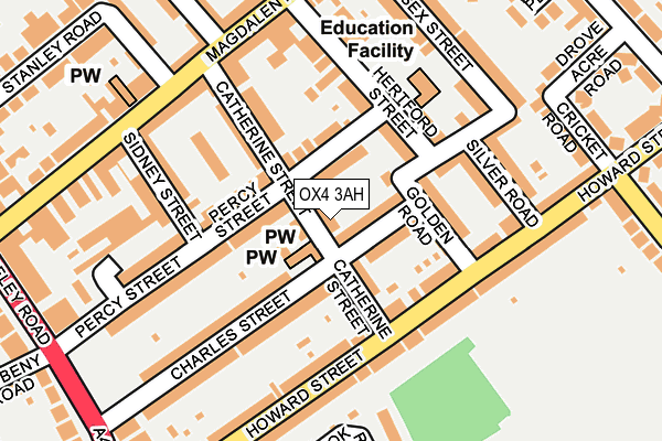 OX4 3AH map - OS OpenMap – Local (Ordnance Survey)