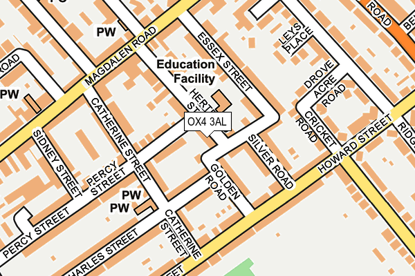 OX4 3AL map - OS OpenMap – Local (Ordnance Survey)