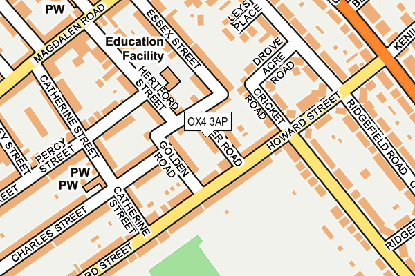 OX4 3AP map - OS OpenMap – Local (Ordnance Survey)