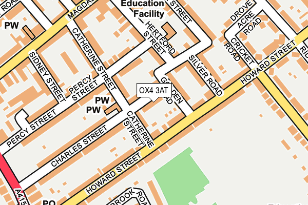 OX4 3AT map - OS OpenMap – Local (Ordnance Survey)