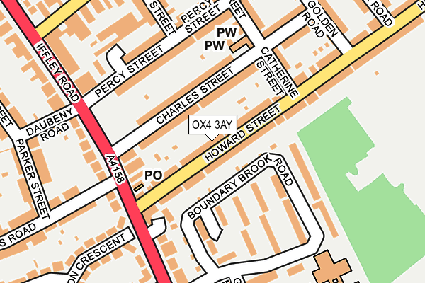 OX4 3AY map - OS OpenMap – Local (Ordnance Survey)