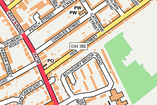 OX4 3BE map - OS OpenMap – Local (Ordnance Survey)