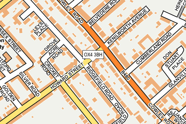 OX4 3BH map - OS OpenMap – Local (Ordnance Survey)