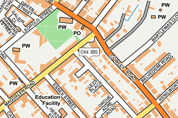 OX4 3BS map - OS OpenMap – Local (Ordnance Survey)