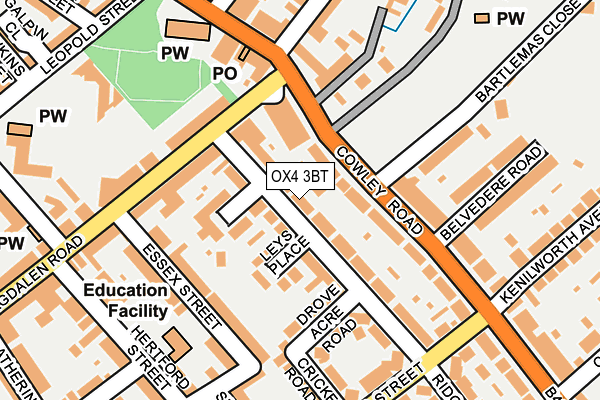 OX4 3BT map - OS OpenMap – Local (Ordnance Survey)