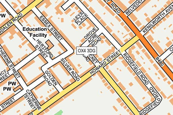 OX4 3DG map - OS OpenMap – Local (Ordnance Survey)