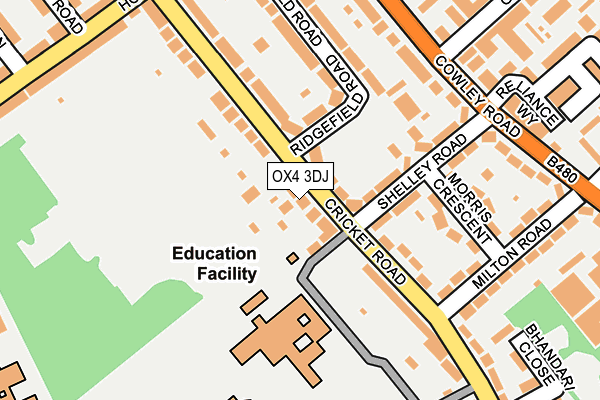 OX4 3DJ map - OS OpenMap – Local (Ordnance Survey)