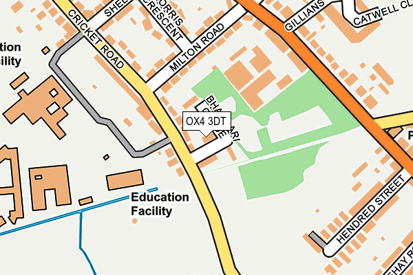 OX4 3DT map - OS OpenMap – Local (Ordnance Survey)