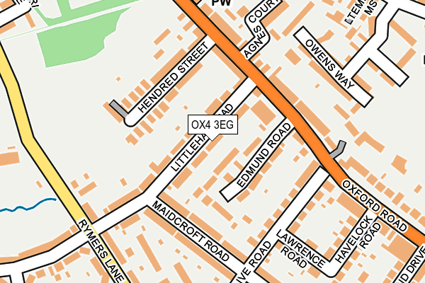 OX4 3EG map - OS OpenMap – Local (Ordnance Survey)