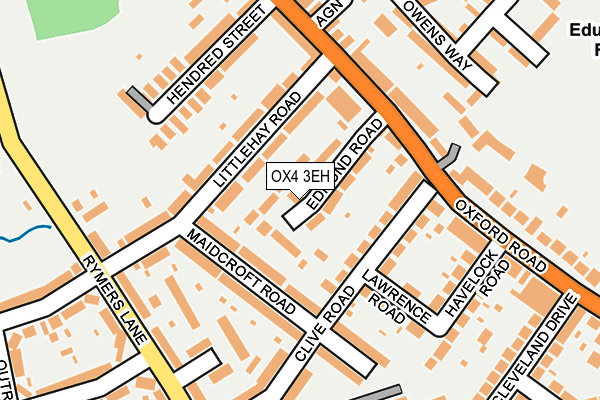 OX4 3EH map - OS OpenMap – Local (Ordnance Survey)