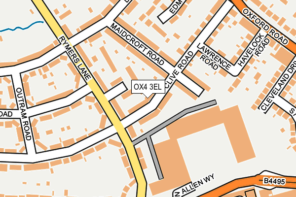 OX4 3EL map - OS OpenMap – Local (Ordnance Survey)