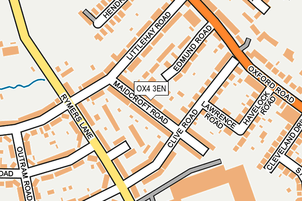 OX4 3EN map - OS OpenMap – Local (Ordnance Survey)