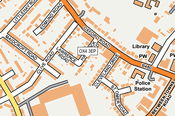 OX4 3EP map - OS OpenMap – Local (Ordnance Survey)