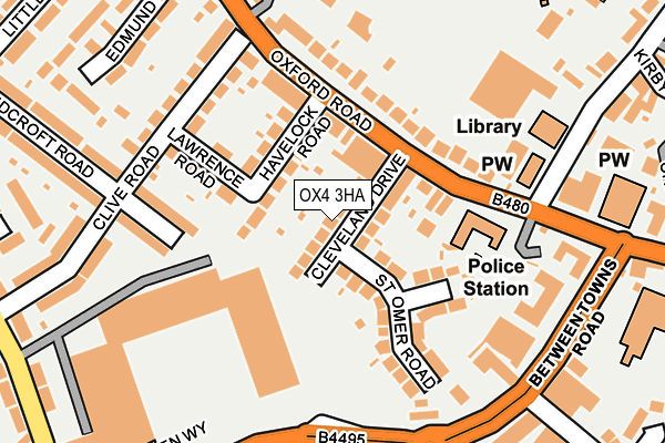 OX4 3HA map - OS OpenMap – Local (Ordnance Survey)