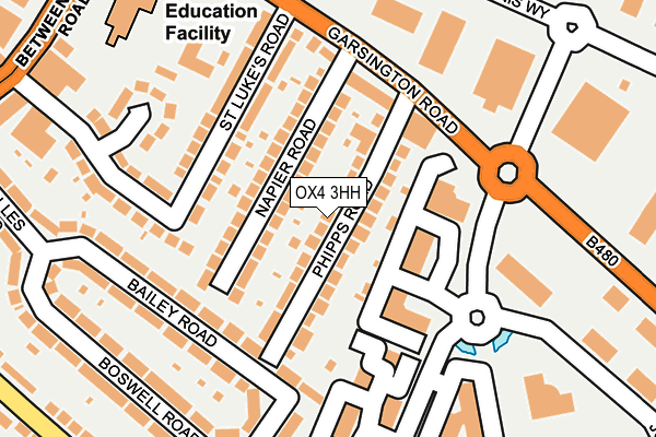 OX4 3HH map - OS OpenMap – Local (Ordnance Survey)