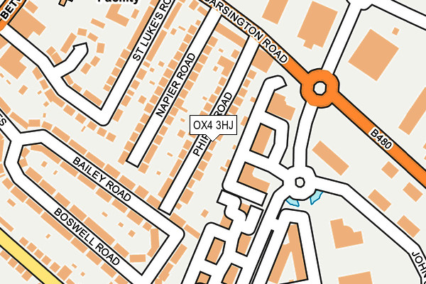 OX4 3HJ map - OS OpenMap – Local (Ordnance Survey)