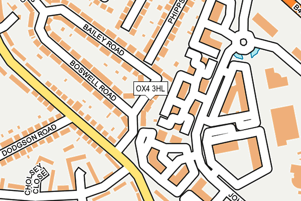 OX4 3HL map - OS OpenMap – Local (Ordnance Survey)