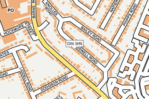OX4 3HN map - OS OpenMap – Local (Ordnance Survey)