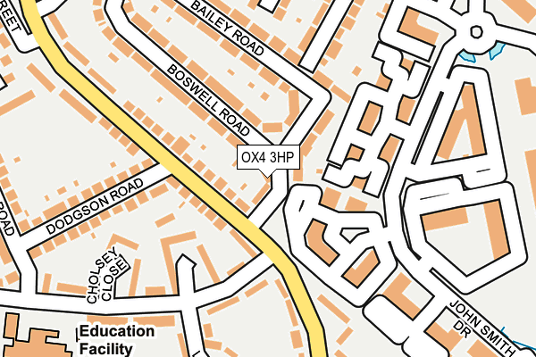 OX4 3HP map - OS OpenMap – Local (Ordnance Survey)