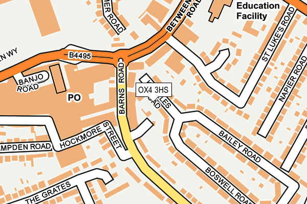 OX4 3HS map - OS OpenMap – Local (Ordnance Survey)