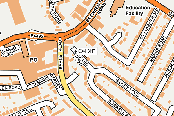 OX4 3HT map - OS OpenMap – Local (Ordnance Survey)