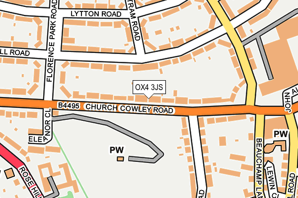 OX4 3JS map - OS OpenMap – Local (Ordnance Survey)