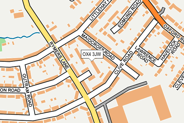 OX4 3JW map - OS OpenMap – Local (Ordnance Survey)