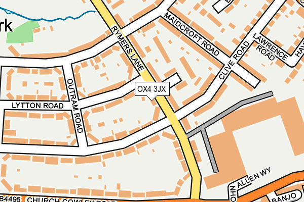 OX4 3JX map - OS OpenMap – Local (Ordnance Survey)